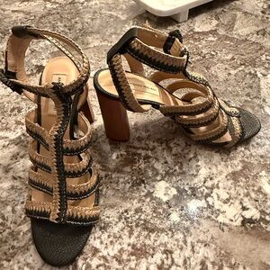 Antonio Melani Tan Sandals with Padded Insole